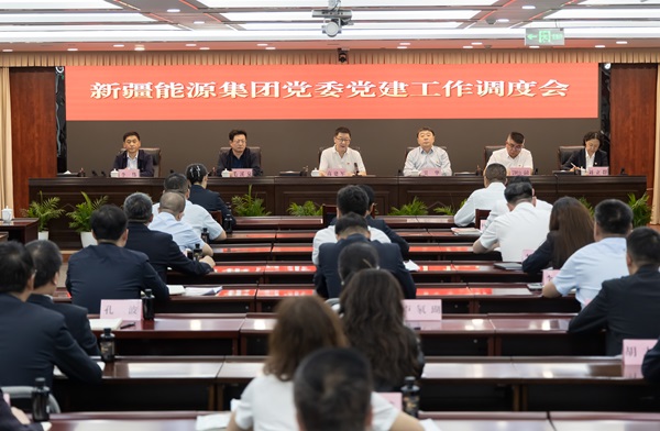 [图文]新疆乐发lv集团党委召开第三季度党建工作调度会